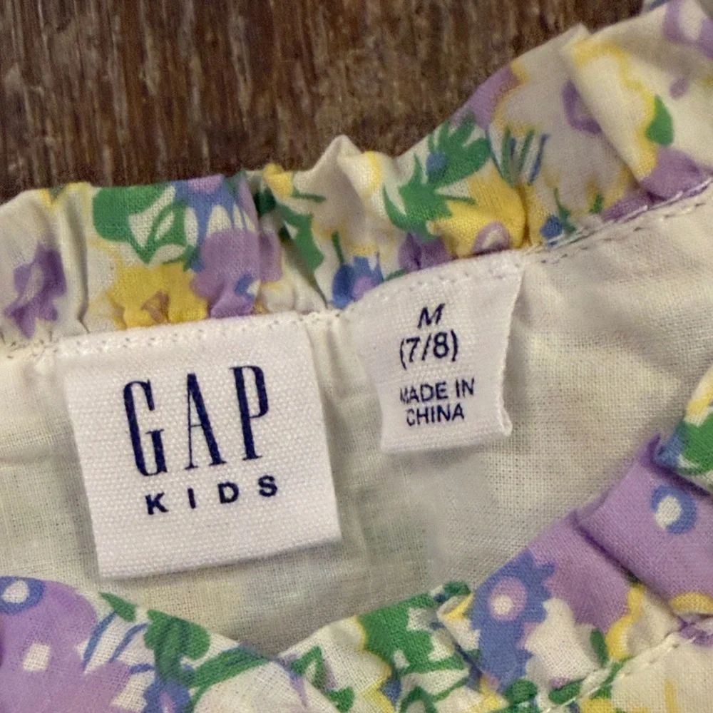 GAP Kids Floral Dress in Yellow and Purple